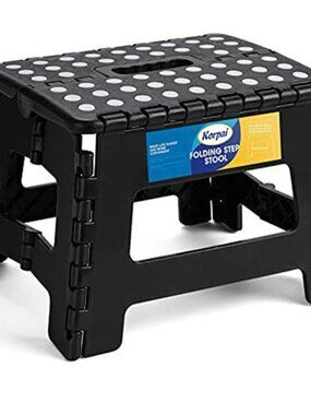 9"Folding Step Stool for Adults,Kids,Non-Slip Folding Stools with PortableHandle